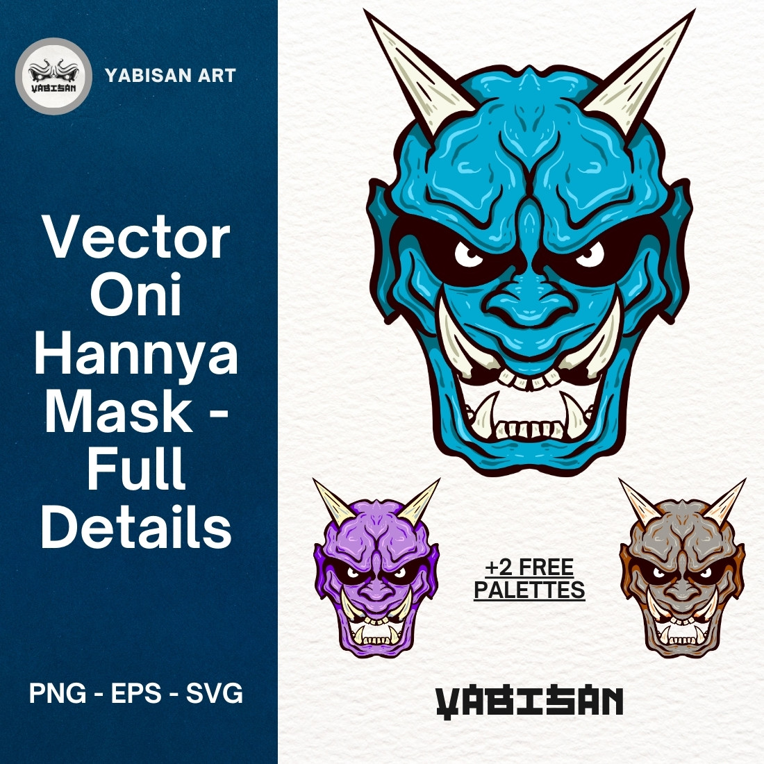Oni Hannya Mask art 1 - Full Details preview image.