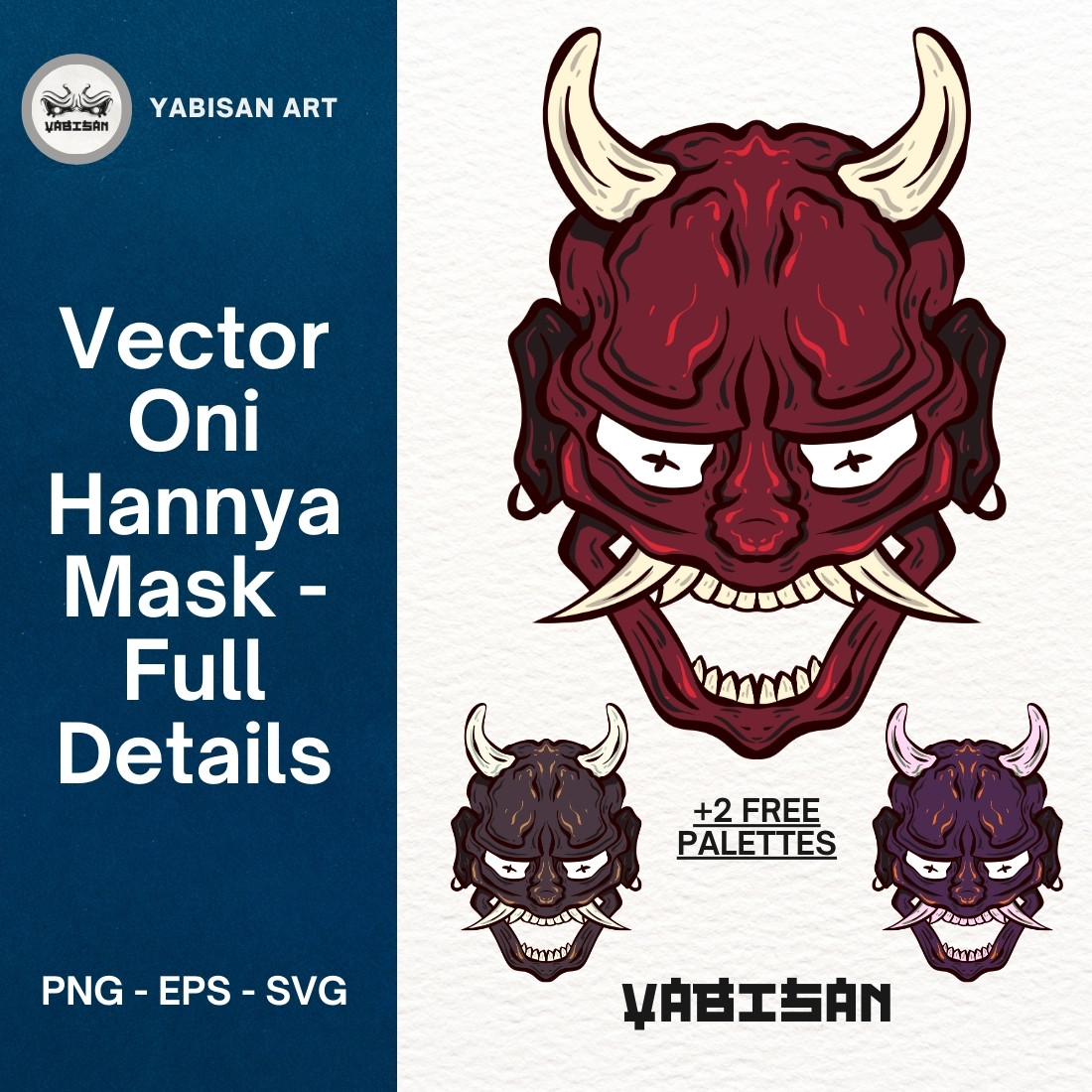 Oni Hannya Mask art 4 - Full Details preview image.