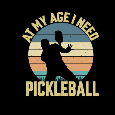 Pickleball tshirt design cover image.