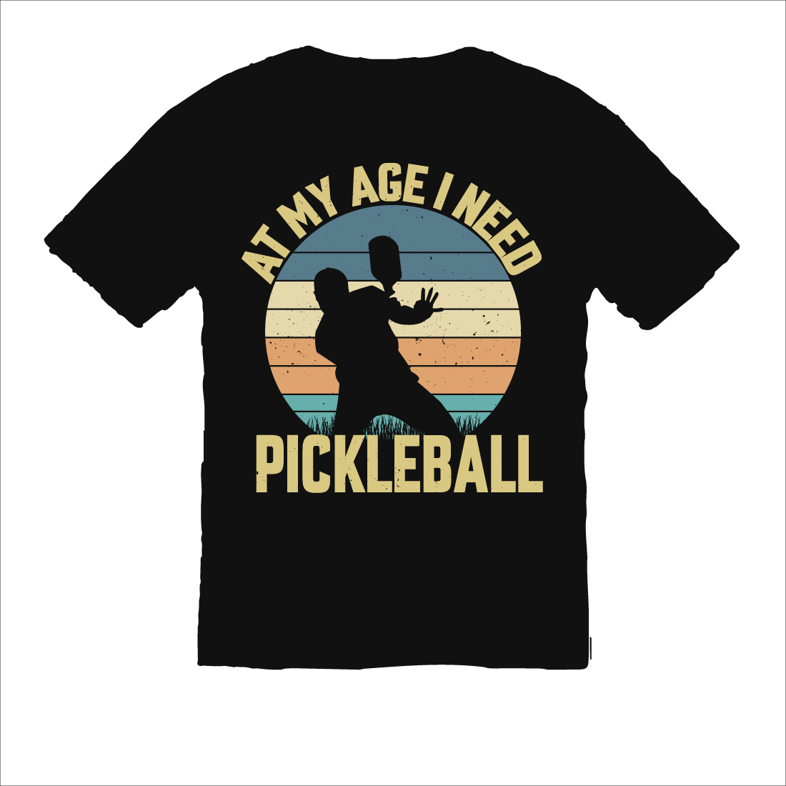 Pickleball tshirt design preview image.