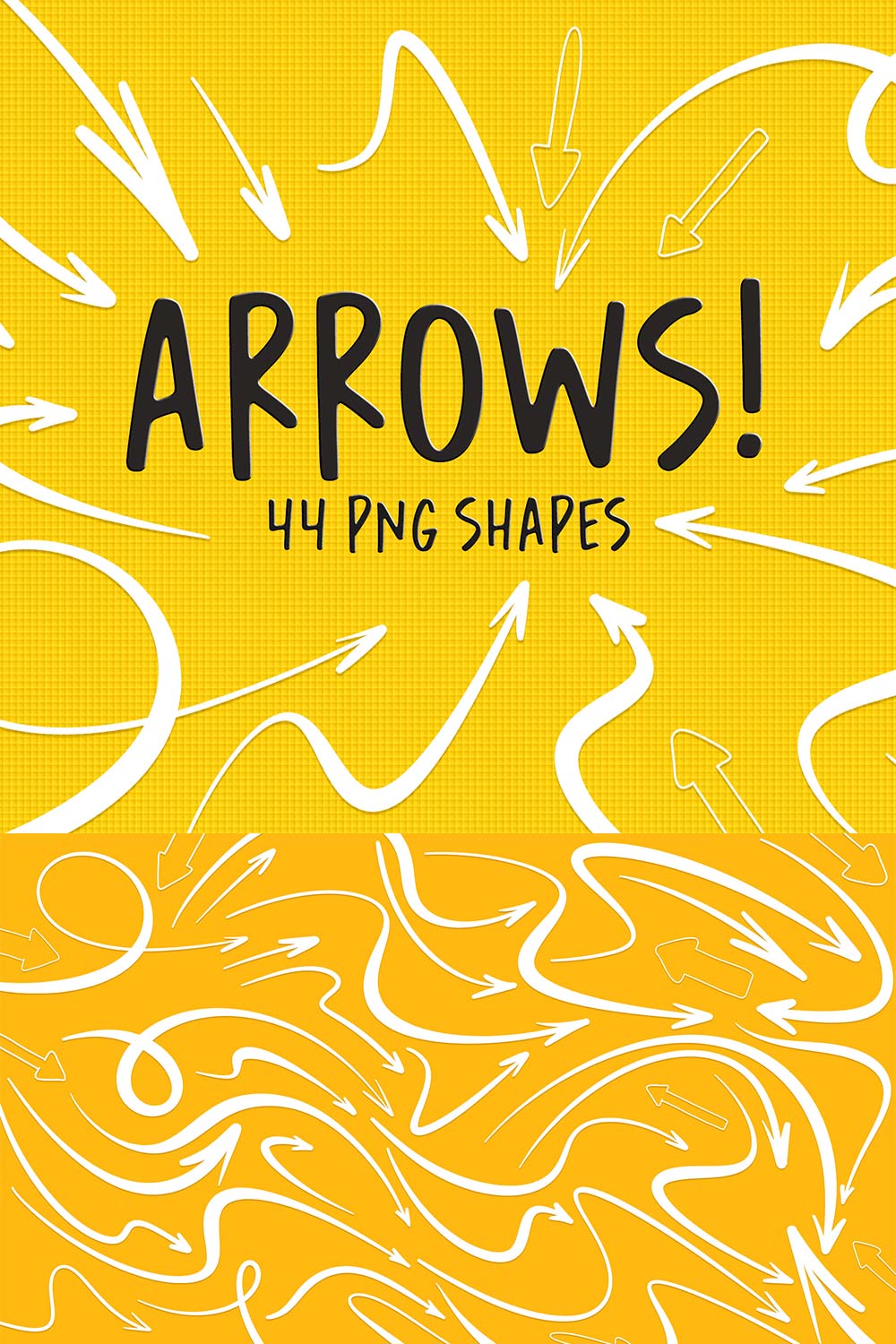 Hand drawn arrows pinterest preview image.