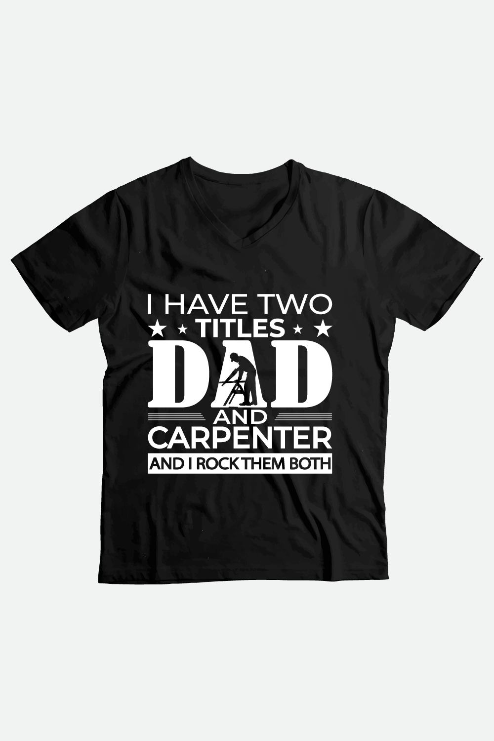 Carpenter dad t-shirt design pinterest preview image.