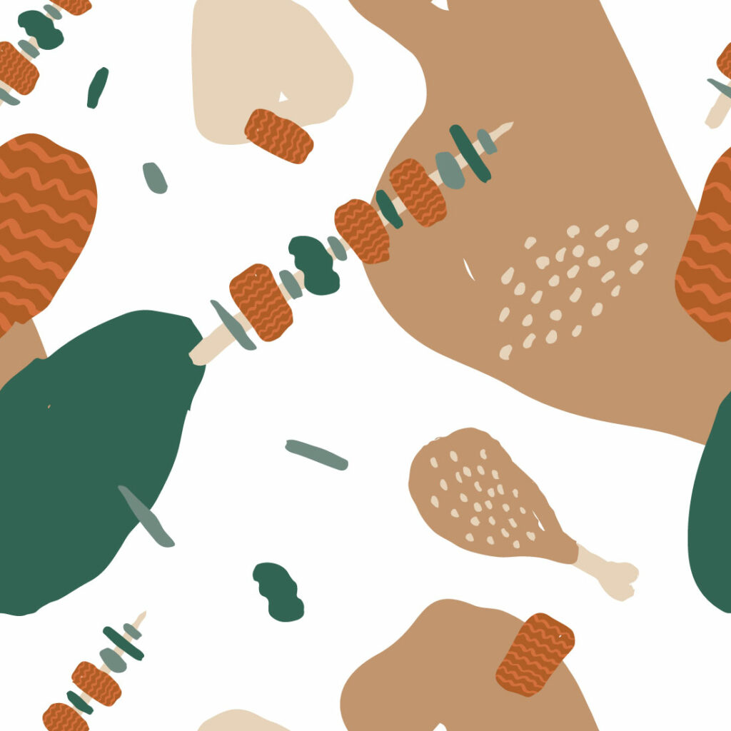 Food Abstract Backgrounds Patterns - MasterBundles