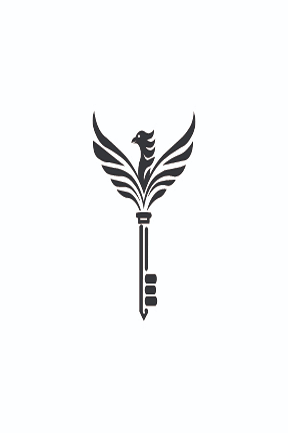 Phoenix - Key Logo Design Template pinterest preview image.