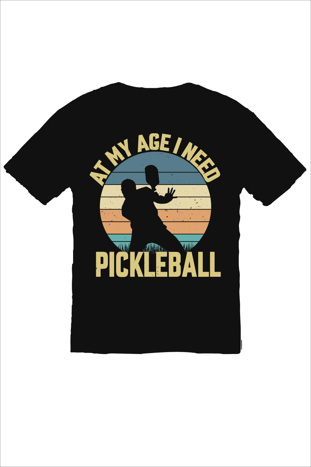 Pickleball tshirt design pinterest preview image.
