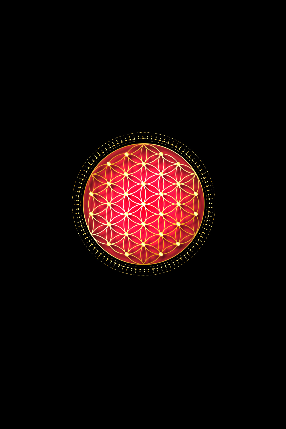 Sacred geometry, mandala, mystical, flower of life design pinterest preview image.