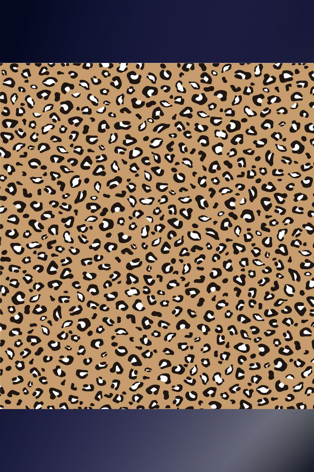 Leopard Hand Drawn Seamless Pattern Pro Vector pinterest preview image.
