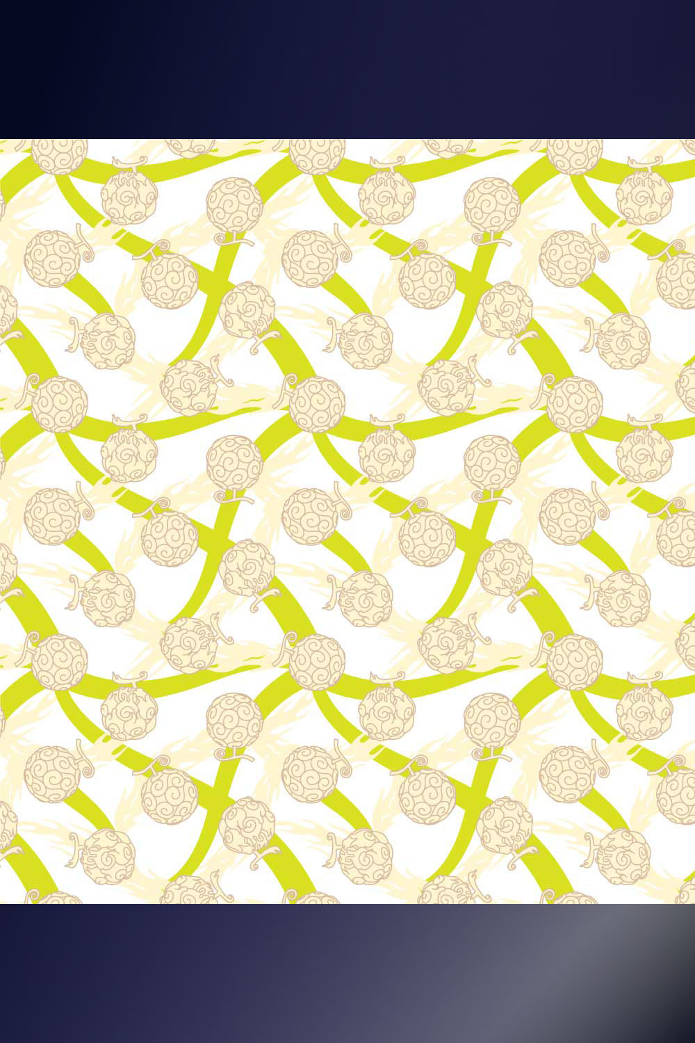 Light Leaf Hand Drawn Seamless Pattern Pro Vector pinterest preview image.