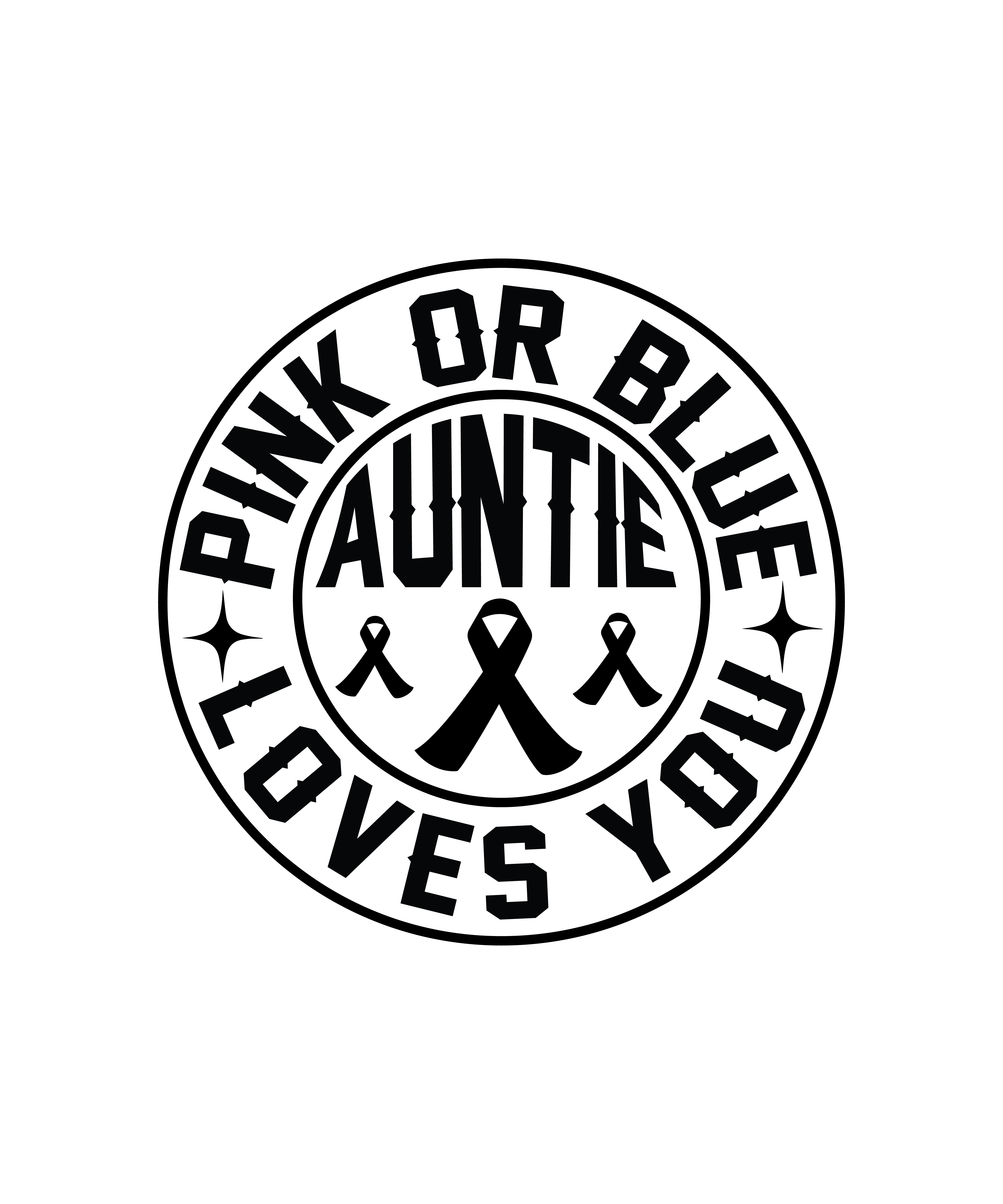 pink or blue auntie loves you 2 01 153