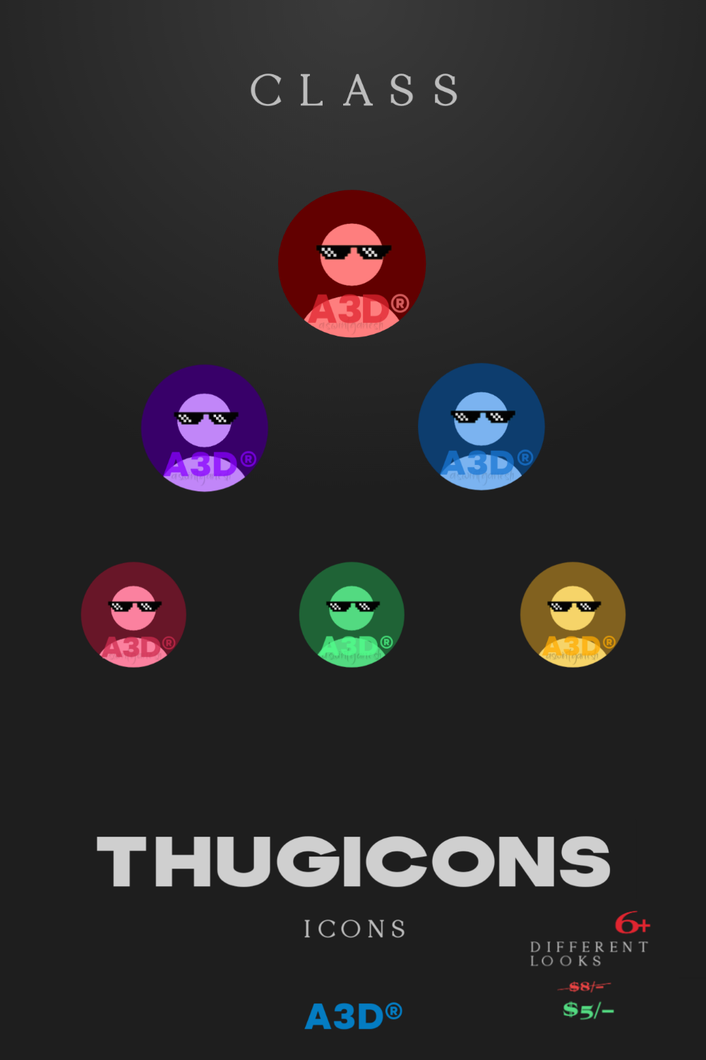 Thugicons pinterest preview image.