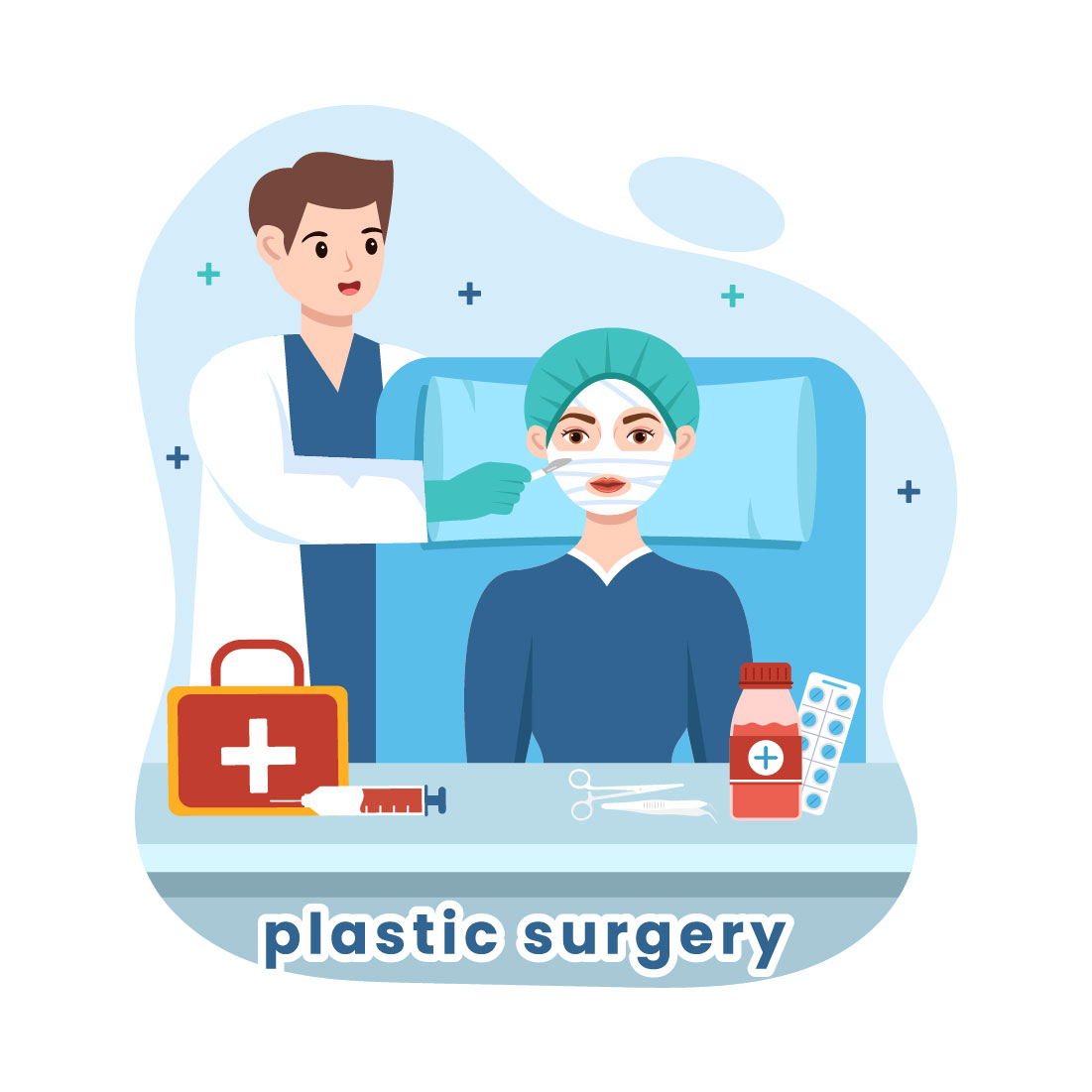 12 Plastic Surgery Illustration cover image.