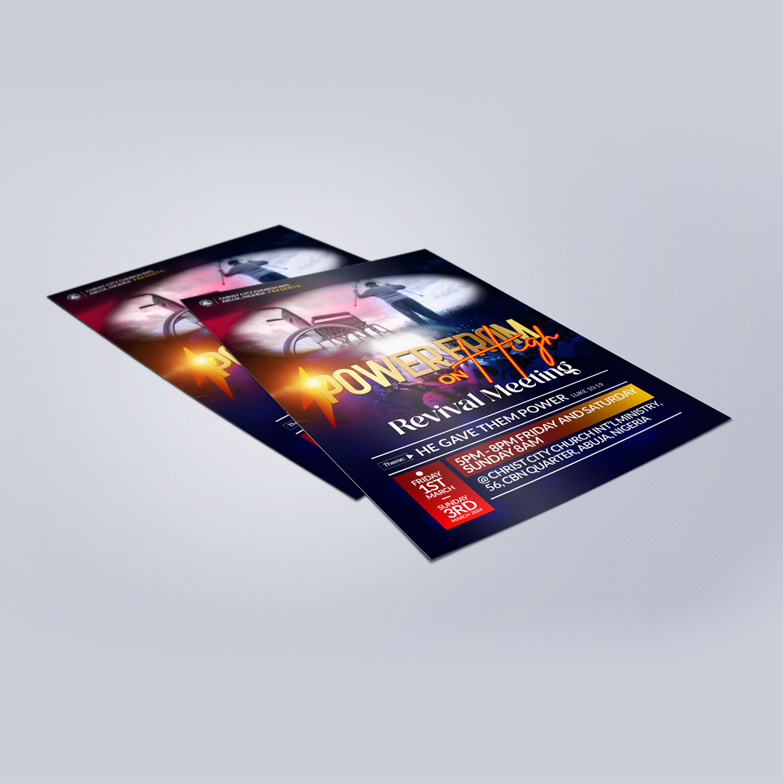CHURCH FLYER TEMPLATE DESIGN preview image.
