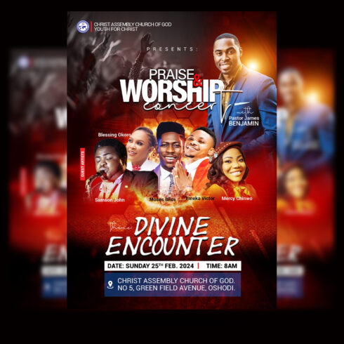 CHURCH FLYER TEMPLATE DESIGN (PSD) cover image.