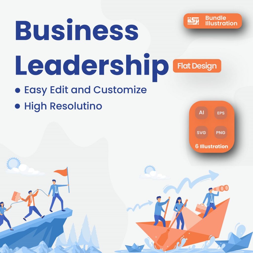 Leadership Illustration Design - MasterBundles