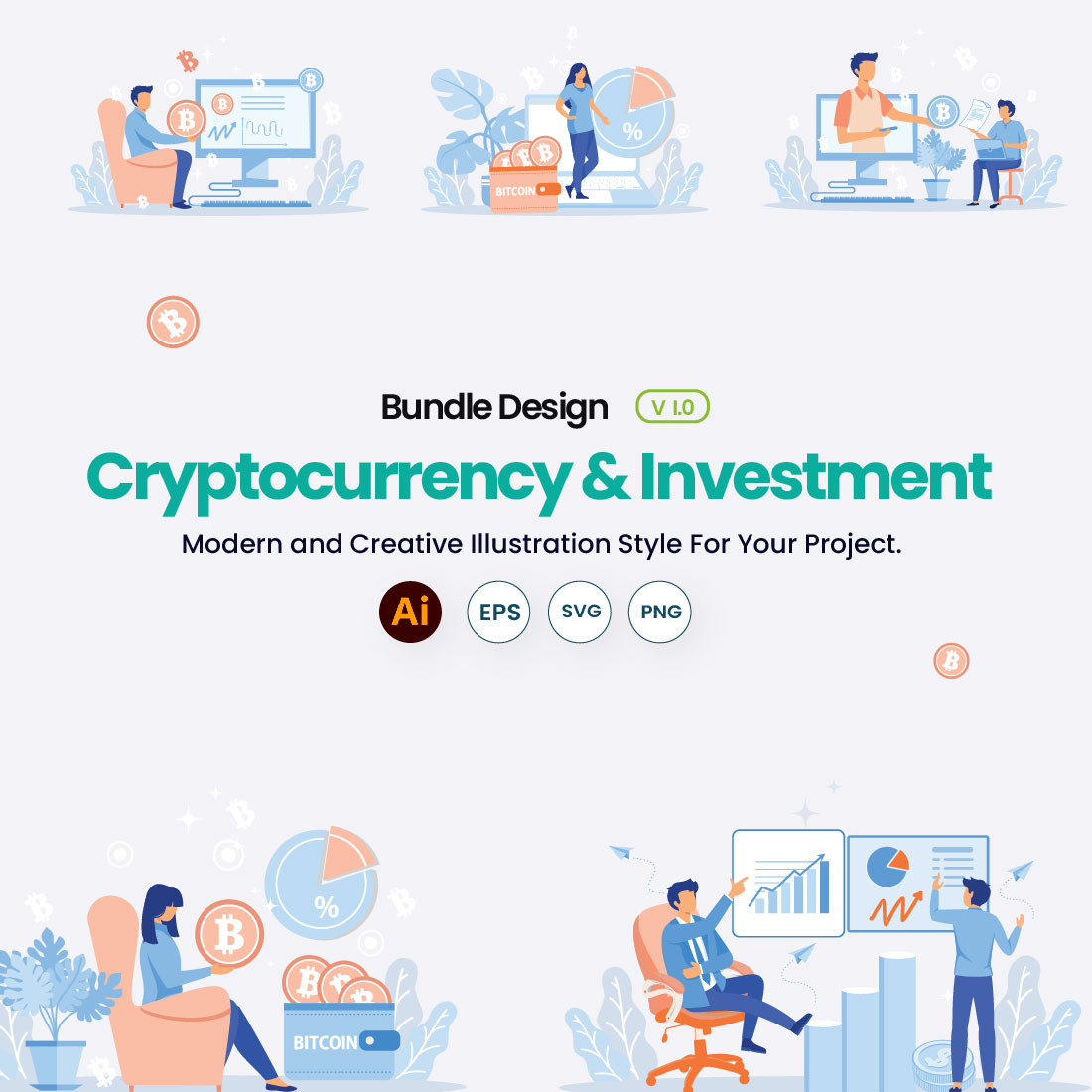 Crypto & Investment Related Illustrations cover image.