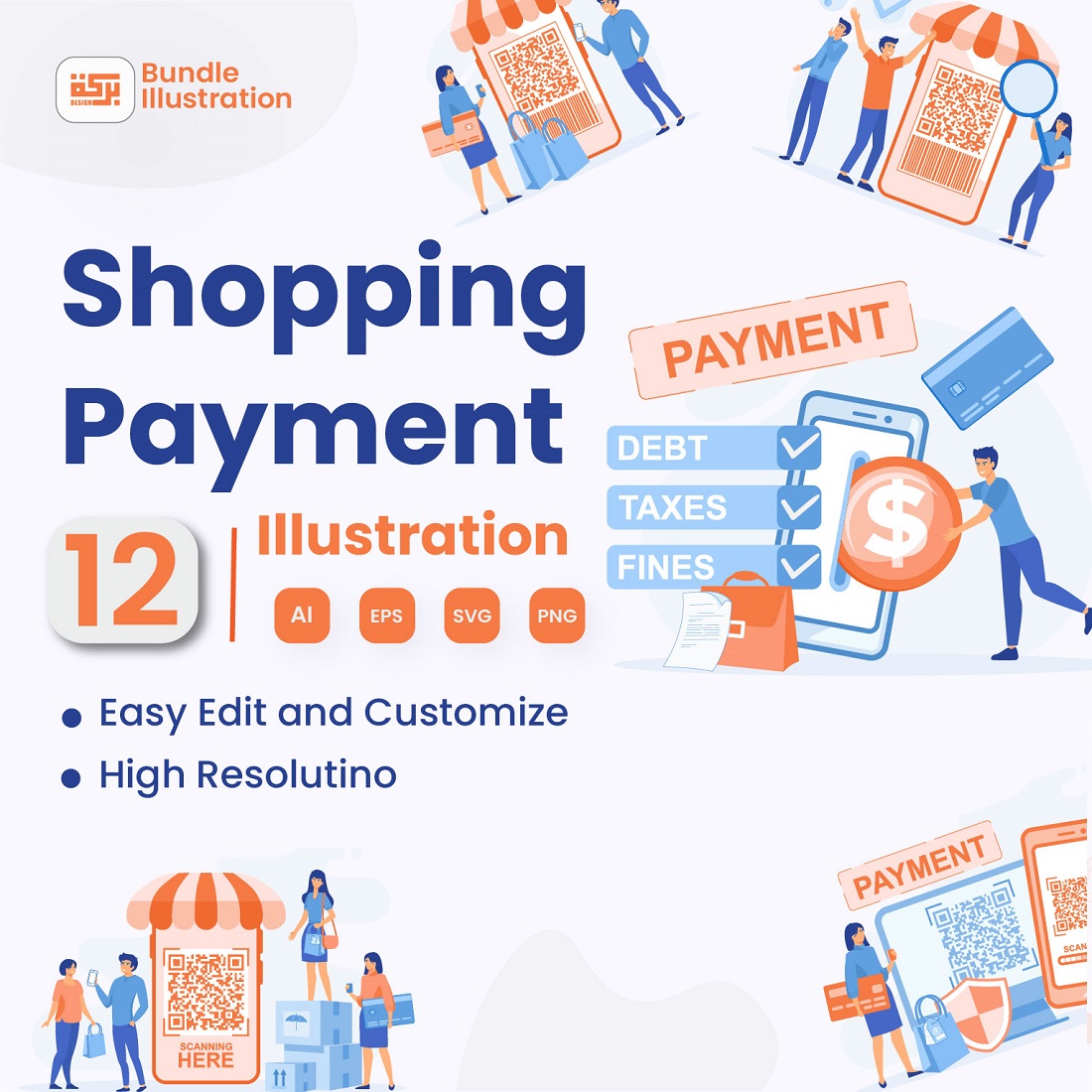 Payment Method Illustration Design cover image.