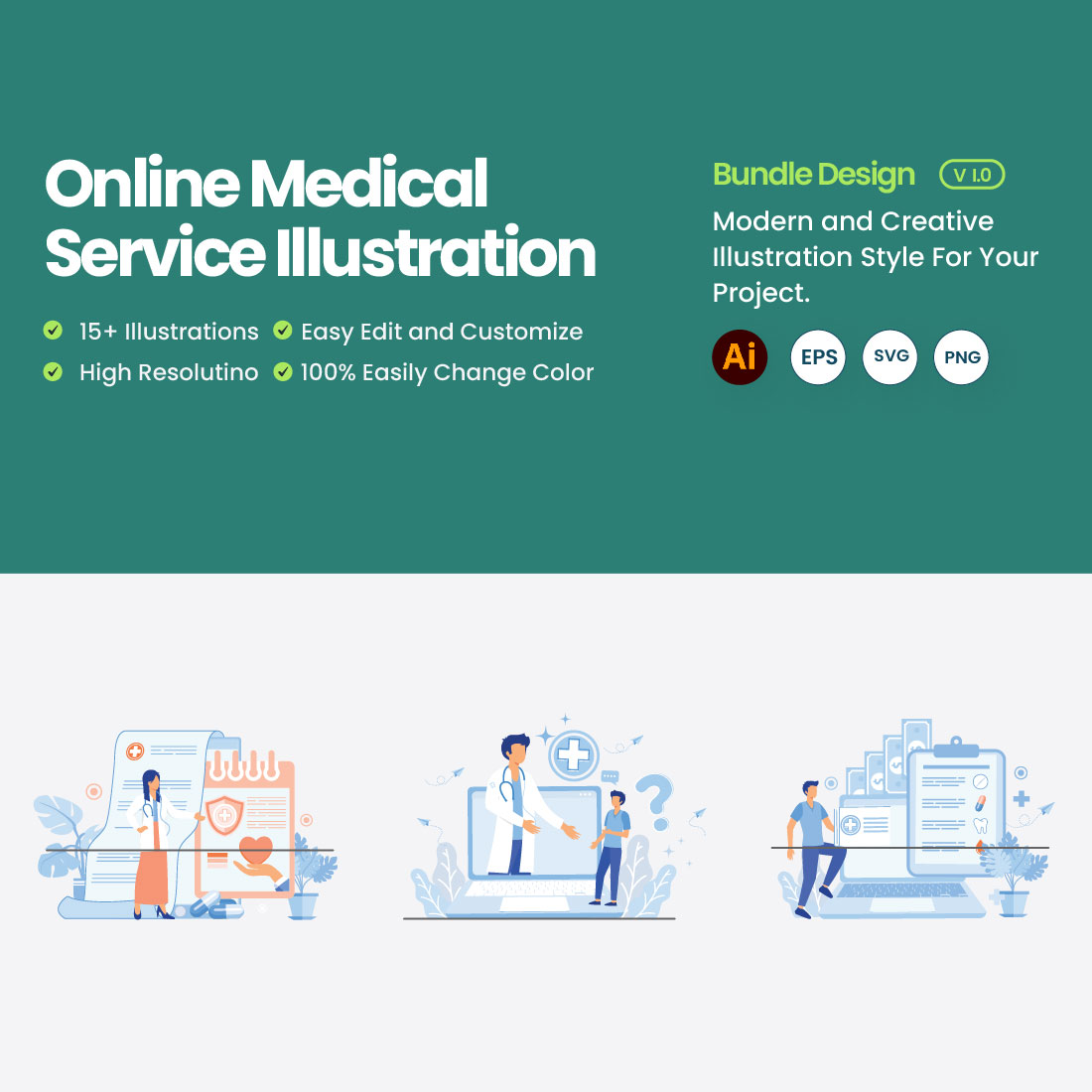 Illustrations Related to Health Care & Medical Doctors cover image.