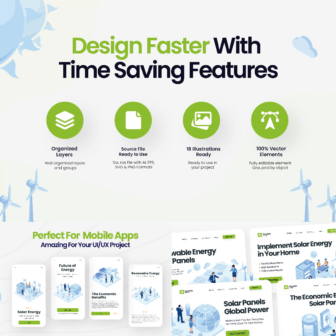 Illustration of Environmentally Friendly Electric Power preview image.