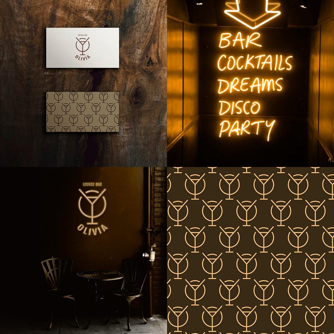 Olivia Lounge Bar Monogram Logo Design [Sphinx Creatus] preview image.