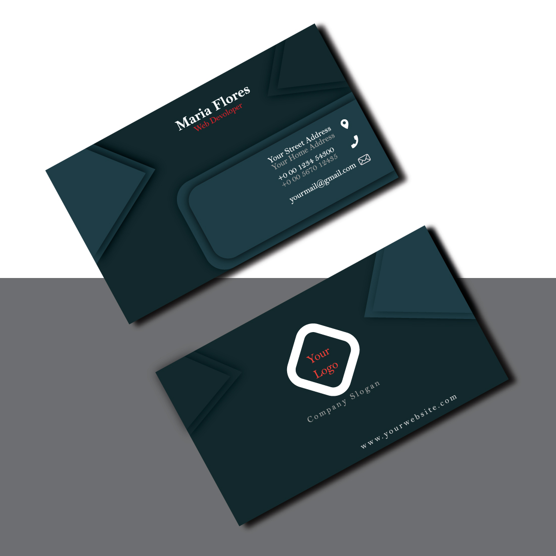 Simple Business Card preview image.