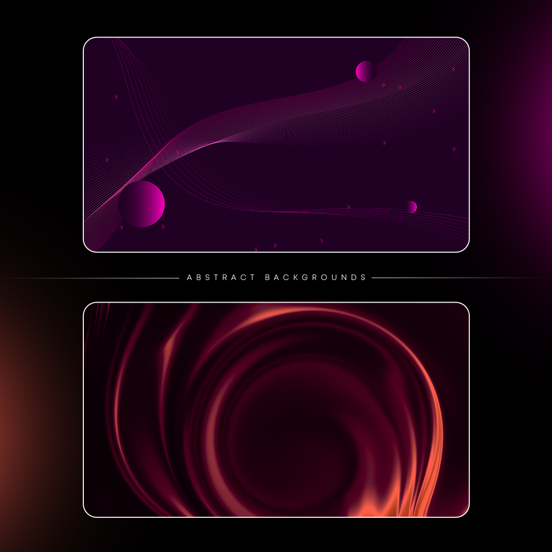 4 Abstract backrounds (4K) High resolution preview image.
