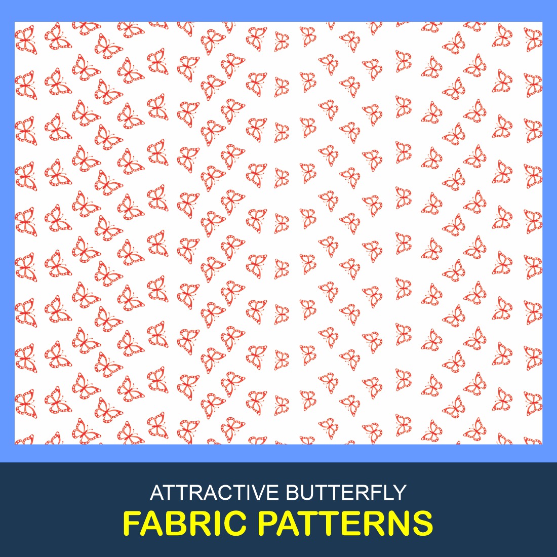 6 Elegant Butterfly Fabric Pattern Collections cover image.