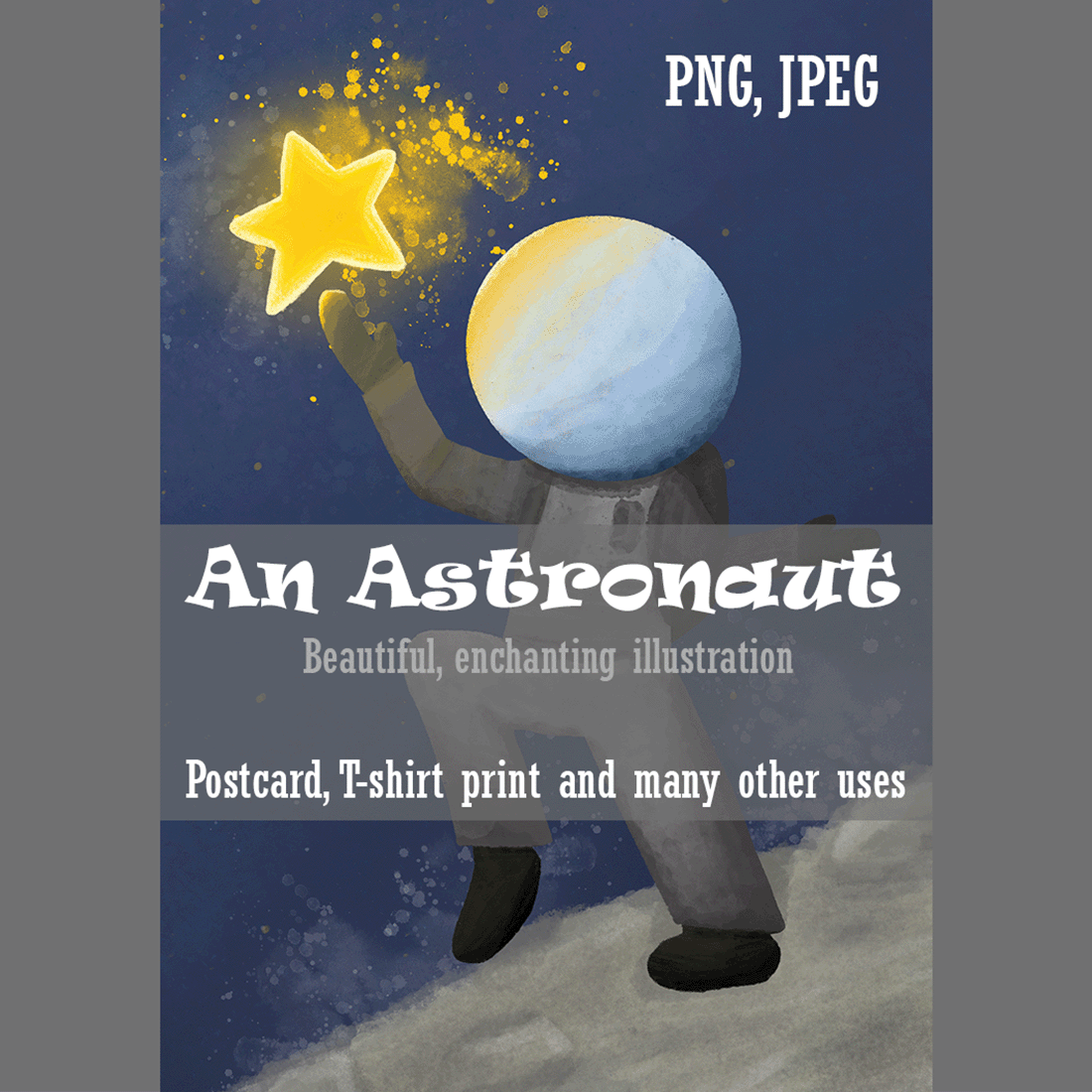 An Astronaut on the Moon - for different purposes cover image.