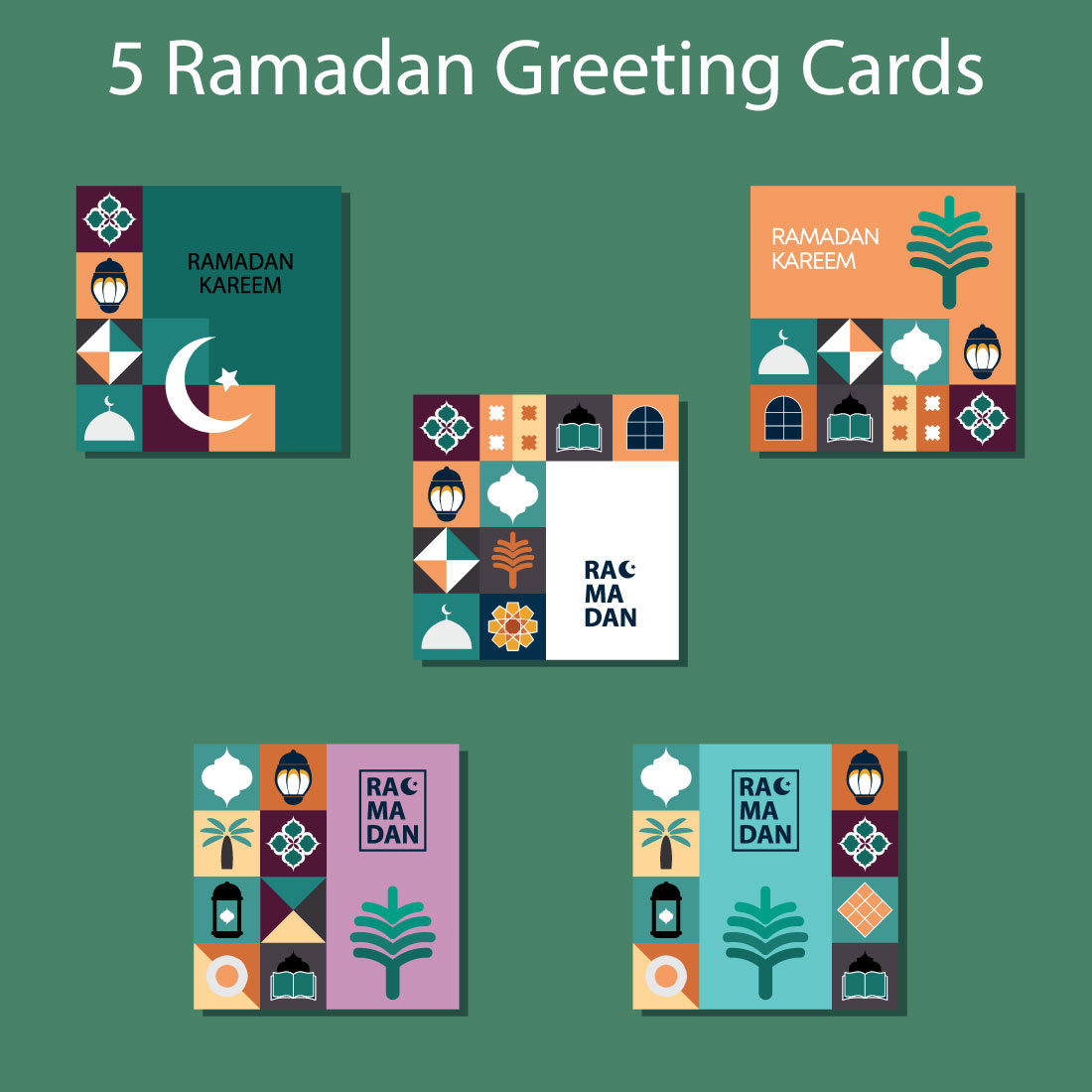 5 Ramadan Greeting Card's preview image.