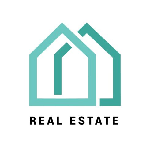 Real estate company logo, Modern home vector logo art, Construction logo design template Pro Vector cover image.