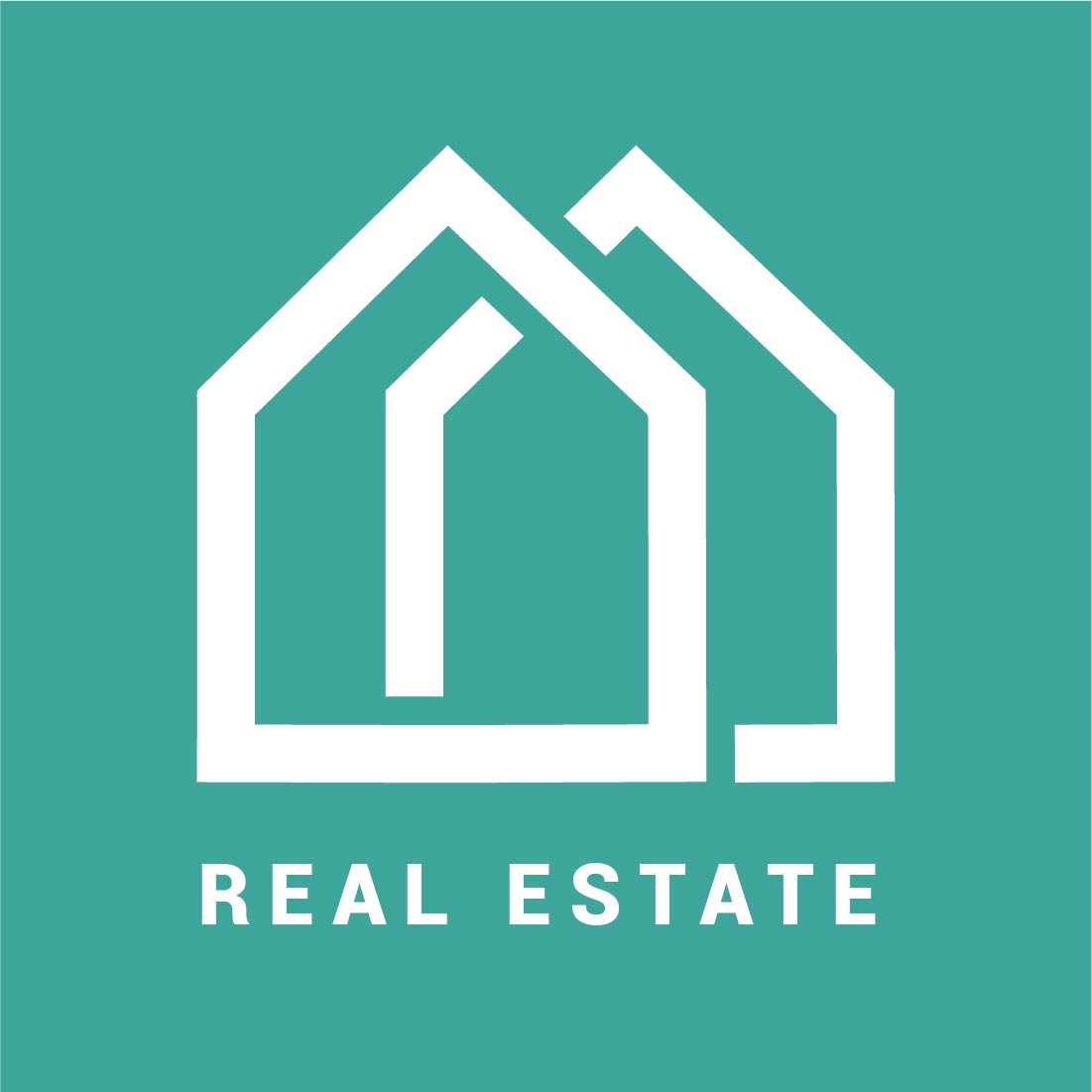 Real estate company logo, Modern home vector logo art, Construction logo design template Pro Vector preview image.