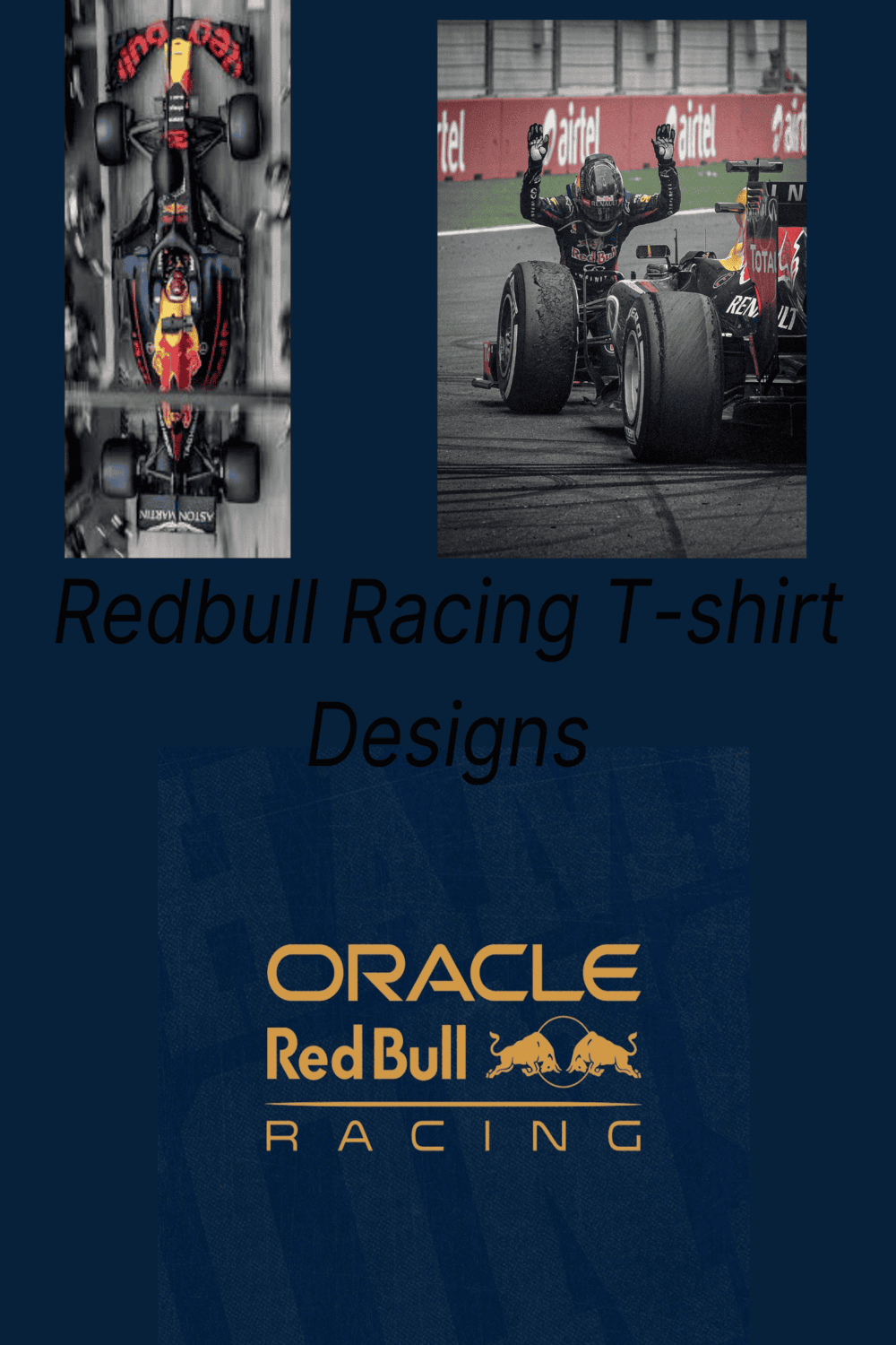 REDBULL Racing T-shirt Designs pinterest preview image.