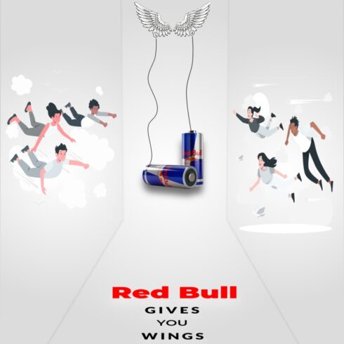 Eyes catching SOFT DRINK post design RED BULL post design PRODUCT design post cover image.