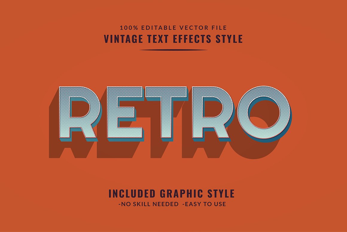 retro text effects 37 980