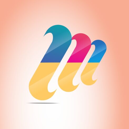 Letter M logo for Vector cover image.