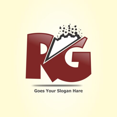 RG letter logo Template cover image.
