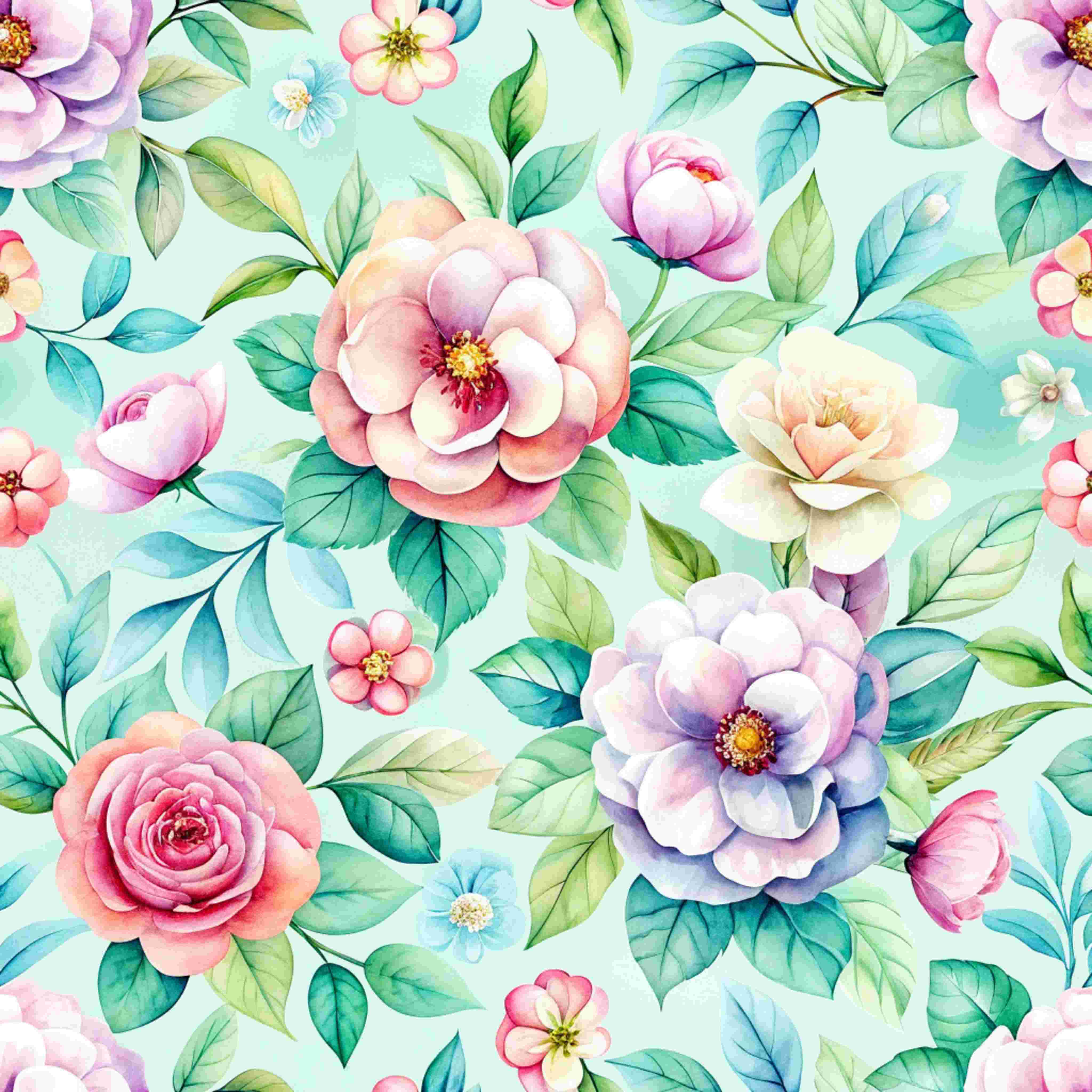 soft pastel florals pattern 8 result 351
