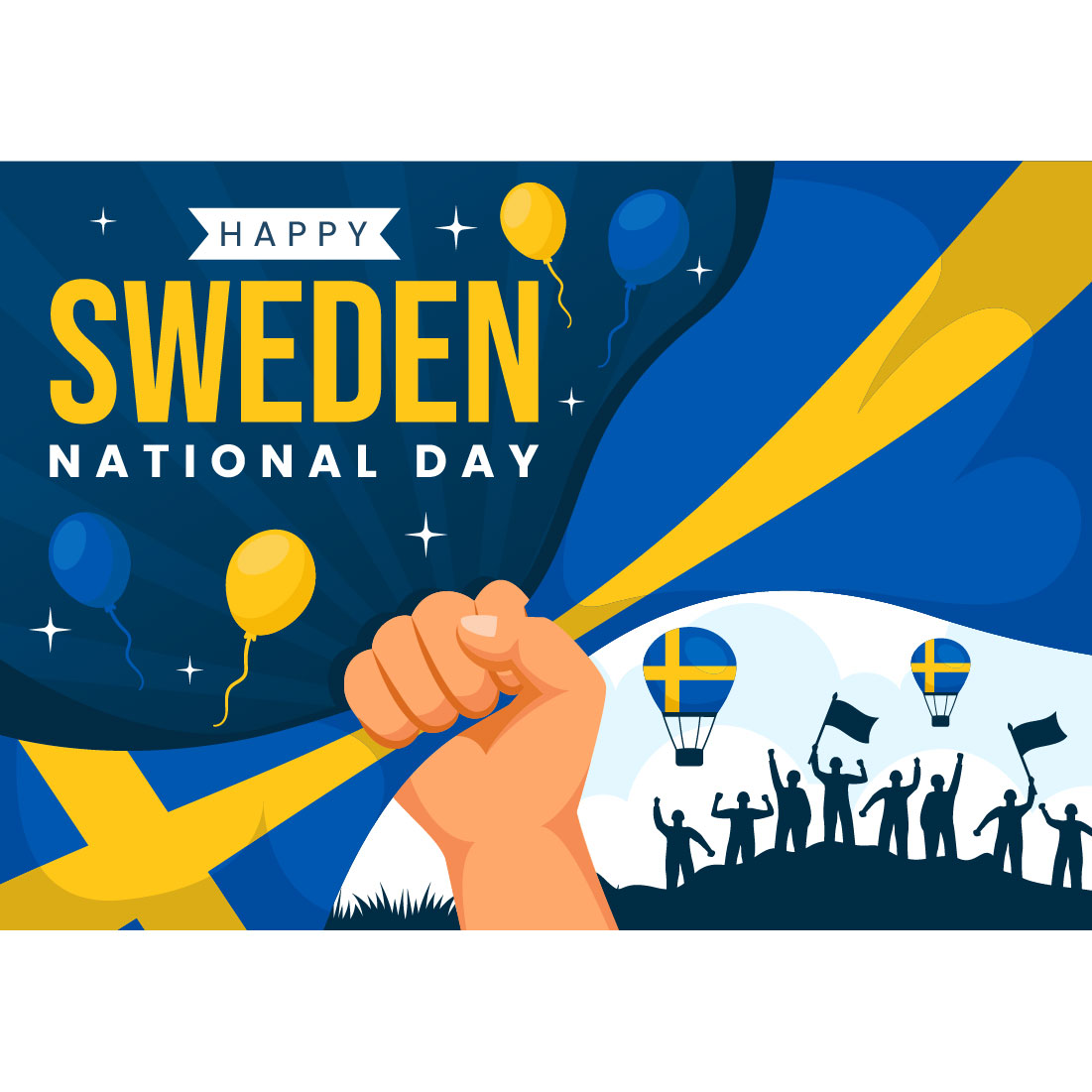 12 Sweden National Day Illustration preview image.
