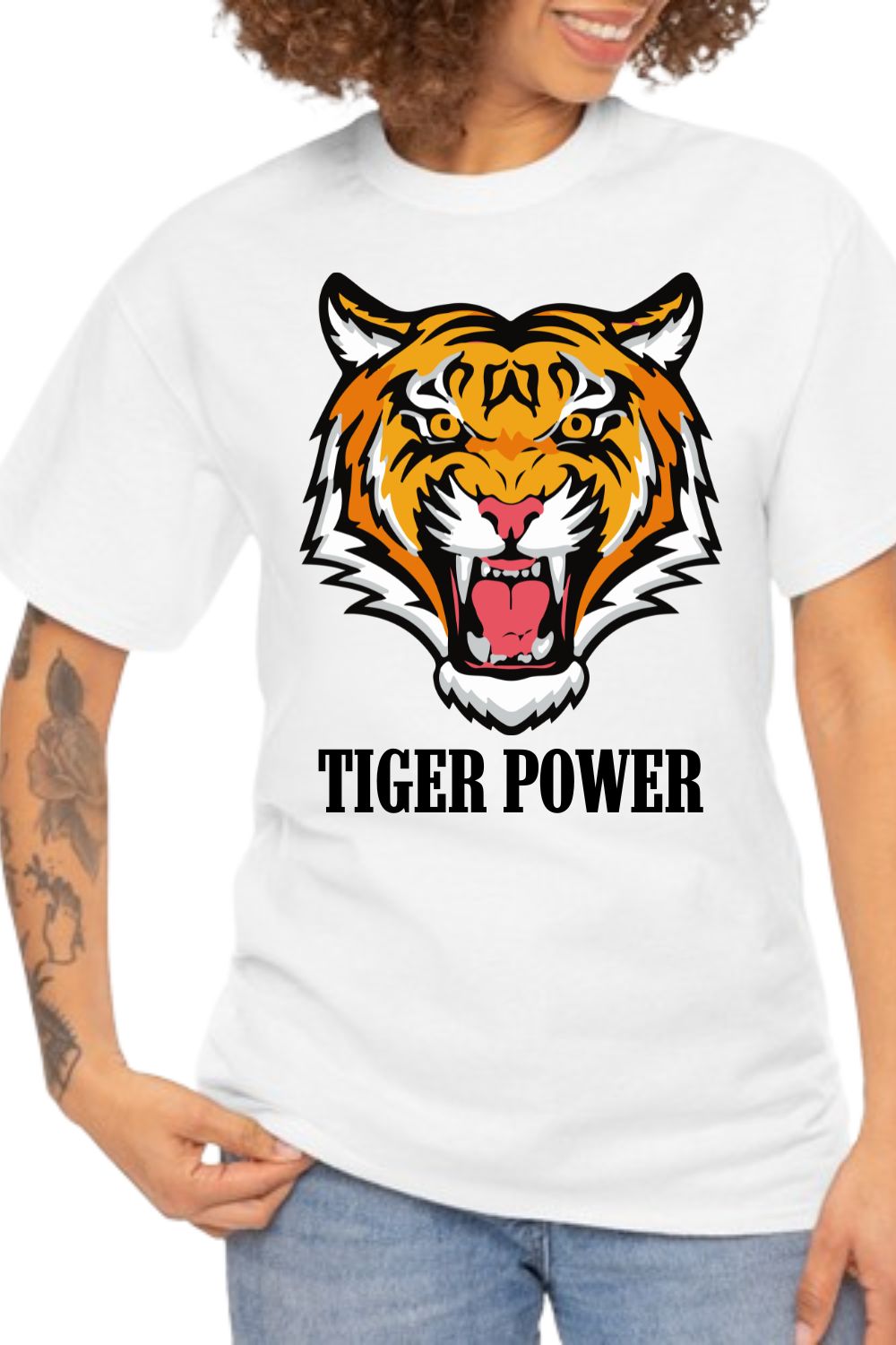 Tiger Power Design pinterest preview image.