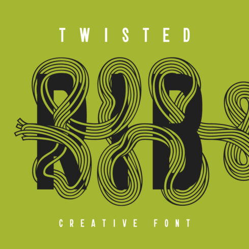 Twisted Ribbon — Creative Font cover image.