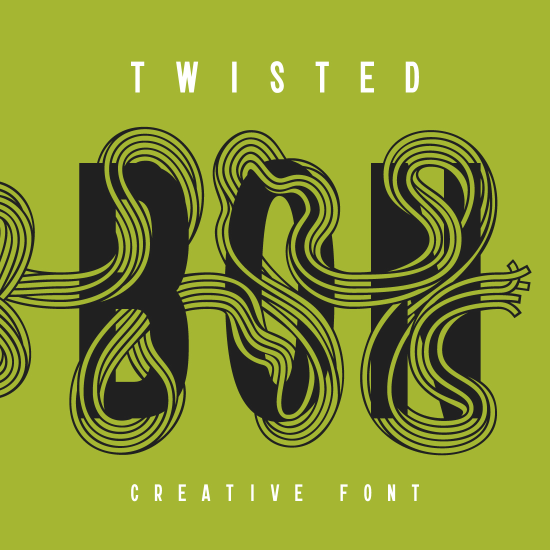 Twisted Ribbon — Creative Font preview image.