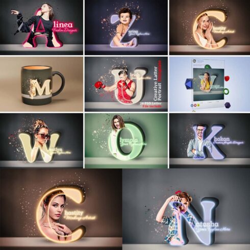 A To Z Letter Design Photo Effect cover image.
