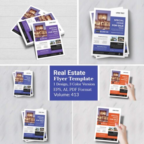 Modern Real Estate Flyer cover image.