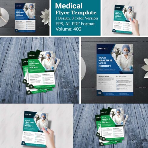 Medical Flyer Design Template cover image.