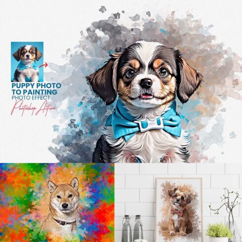 Puppy Photo to Painting Effect cover image.