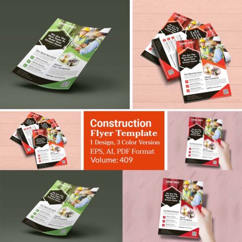 Business Construction Flyer Design cover image.