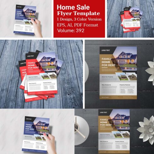 Real Estate Flyer Design For Home cover image.