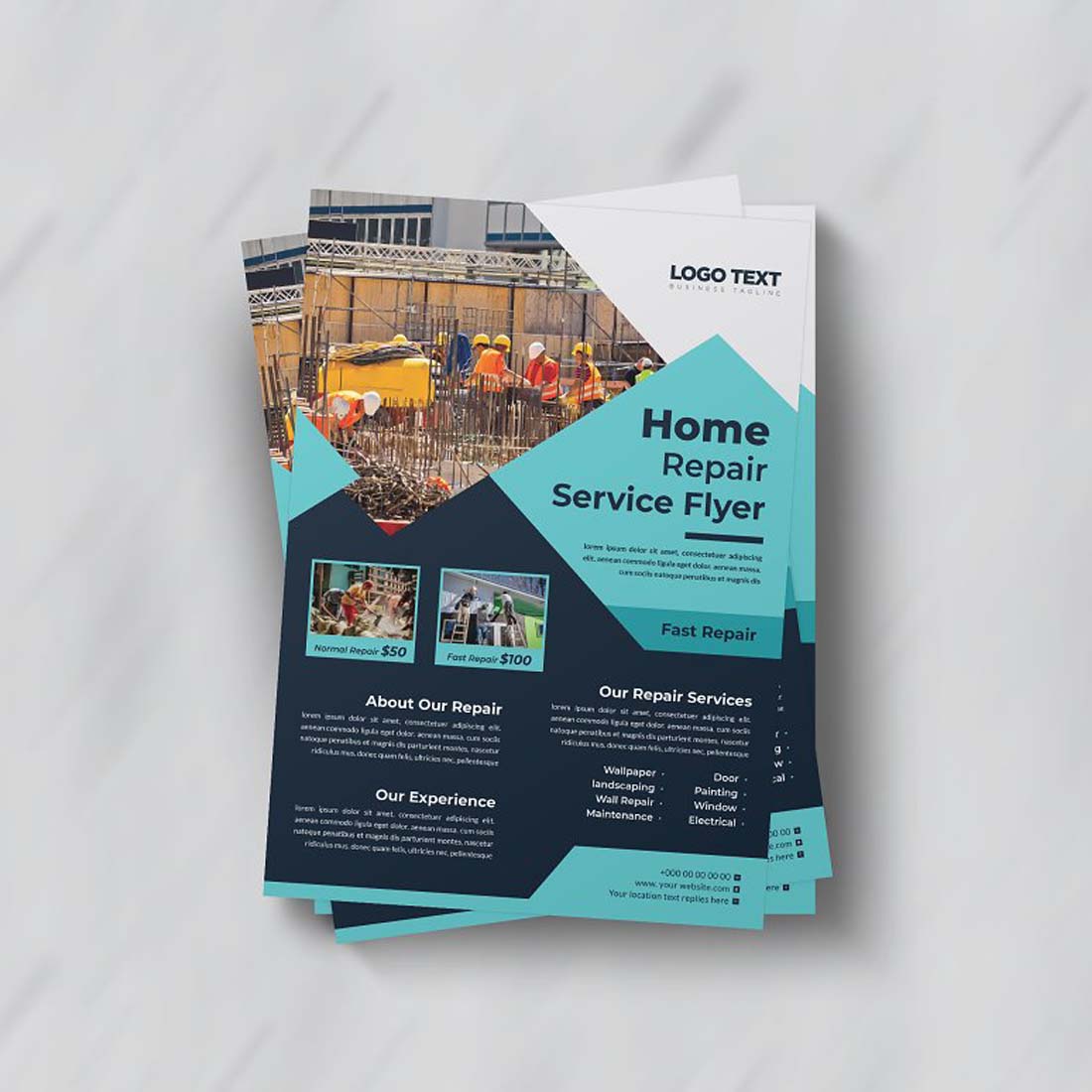 Home Repair Flyer preview image.