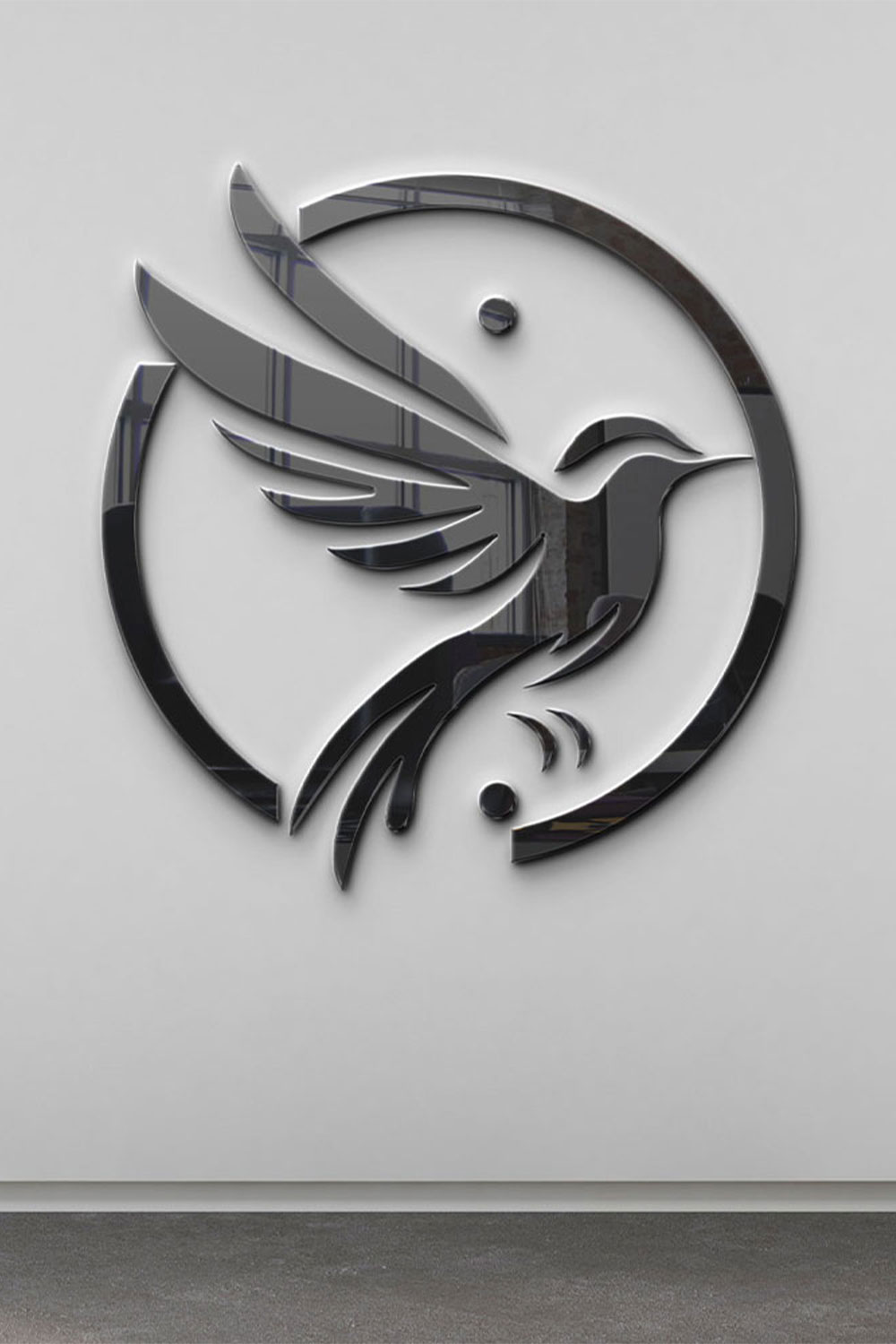 Bird Logo Template pinterest preview image.