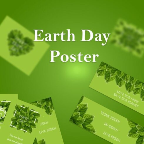 Earth Day Set of Posters Graphic cover image.