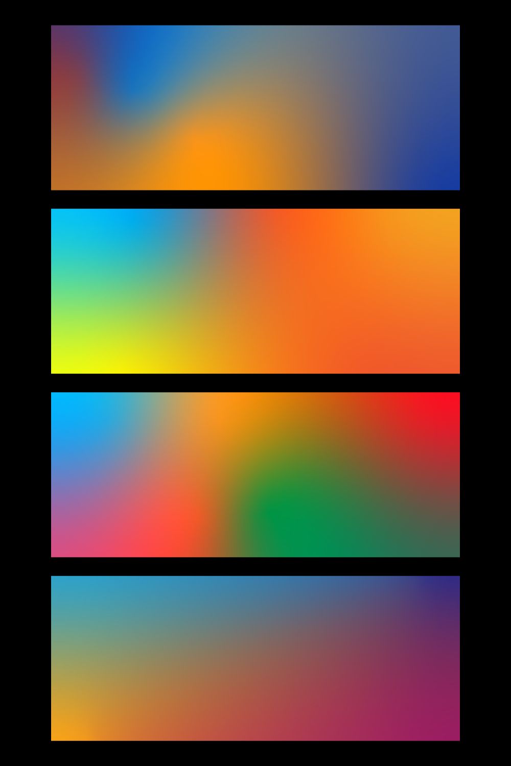 4 Gradient Background pinterest preview image.